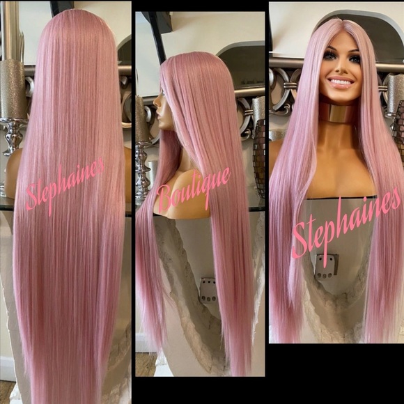 Human Hair Blended lace Front Wig main image 4